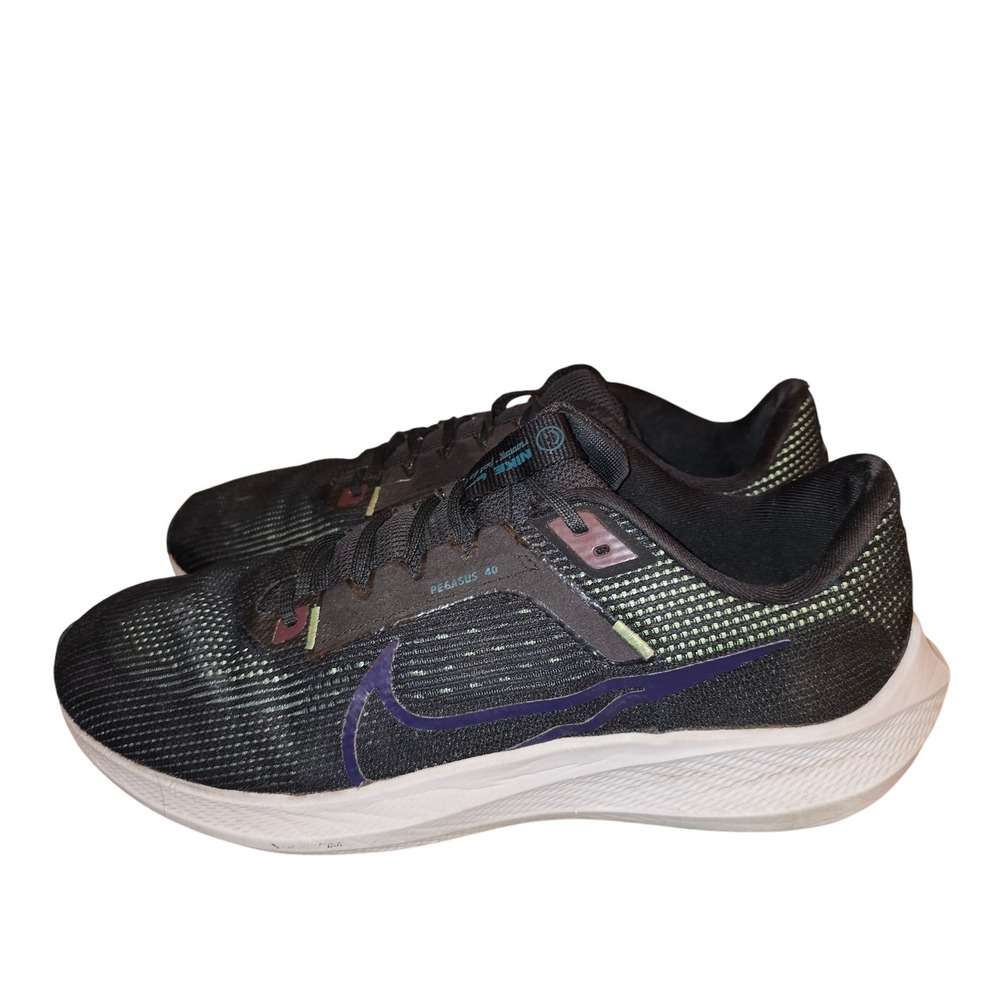 Nike Pegasus 40 Mens Running Shoes Sneakers Black Purple Red US 13 - Picture 5 of 8